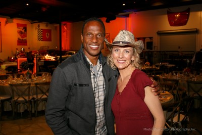 Alison with Super Bowl XX champ Willie Gault