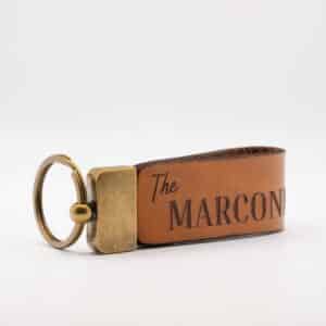 "The Marconi" Genuine Leather Keychain