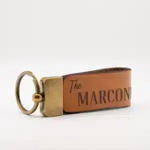 "The Marconi" Genuine Leather Keychain