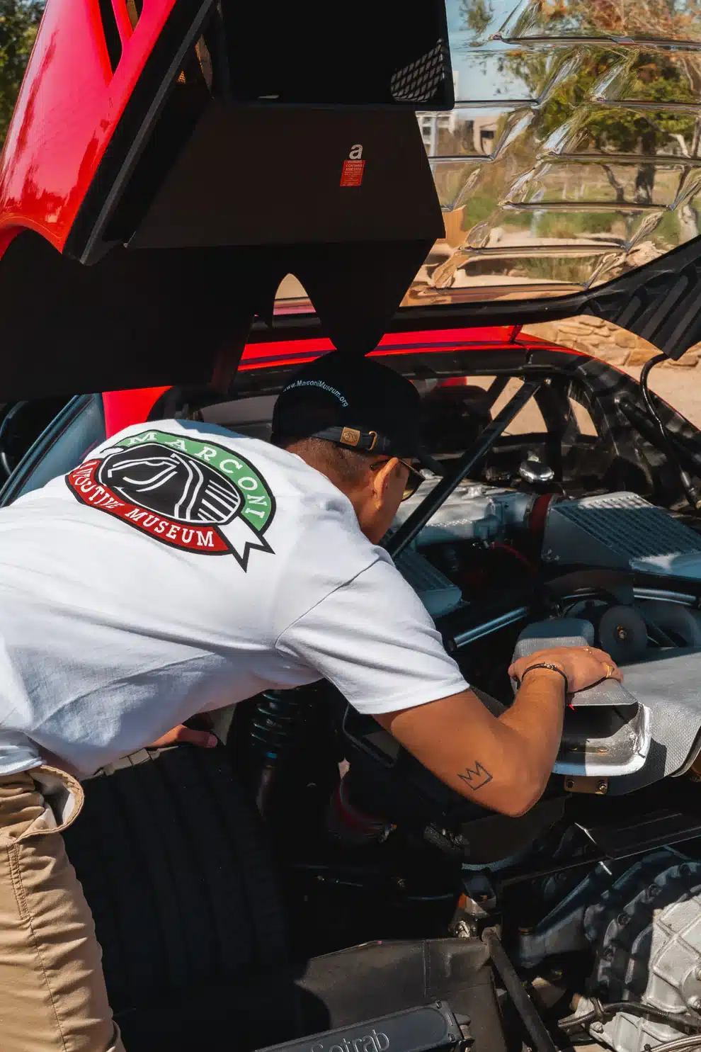 Marconi Museum Classic Tee - White - Image 4