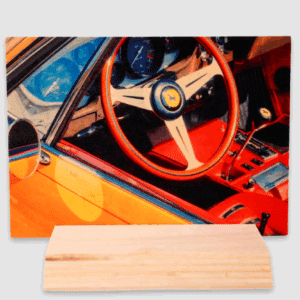 5x7 Wood Snap Art  - Ferrari Daytona